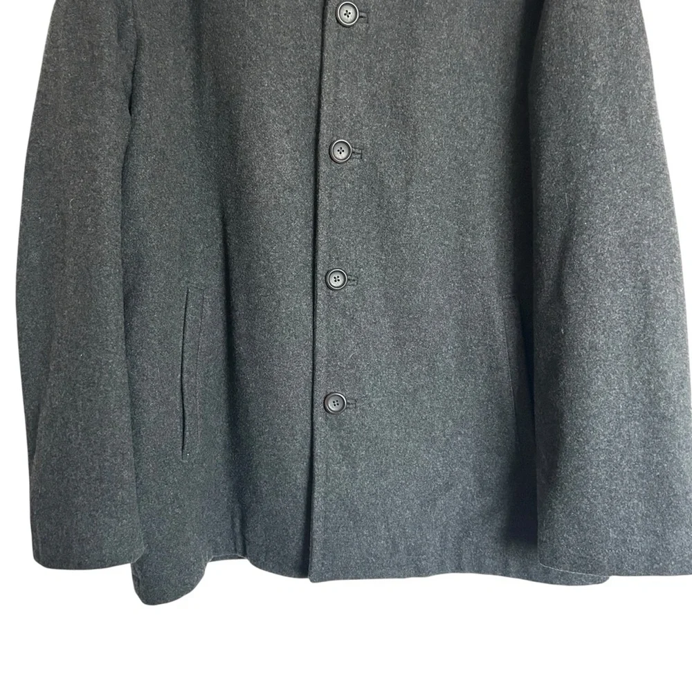 J.Crew University Coat in a grey wool blend XL